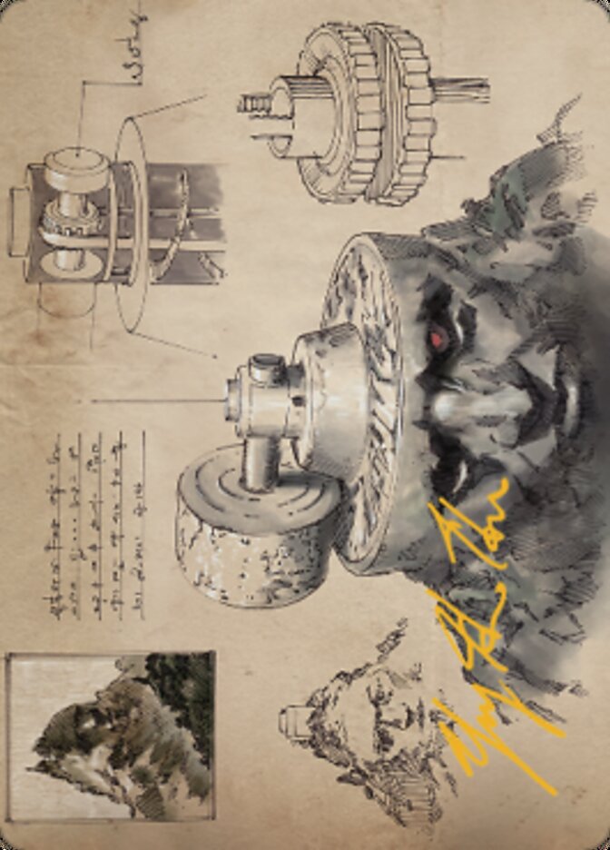 Millstone Art Card (Gold-Stamped Signature) [The Brothers' War Art Series] Magic: The Gathering