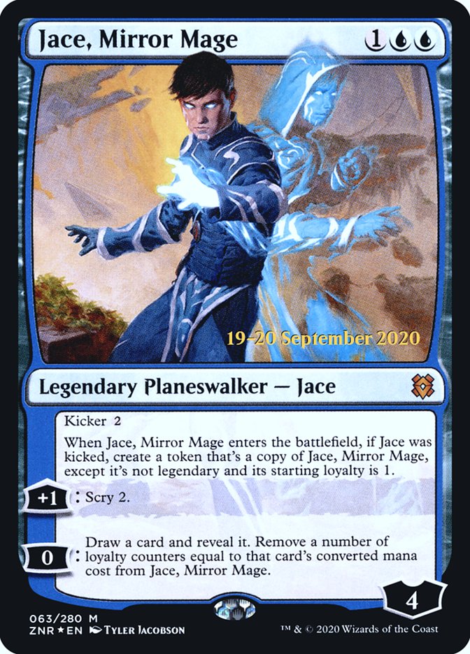 Jace, Mirror Mage [Zendikar Rising Prerelease Promos] Magic: The Gathering