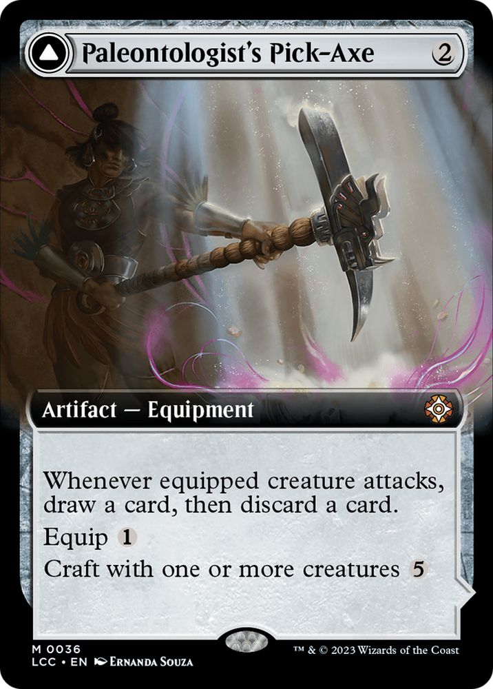 Paleontologist's Pick-Axe (Extended Art) [The Lost Caverns of Ixalan Commander] Magic: The Gathering