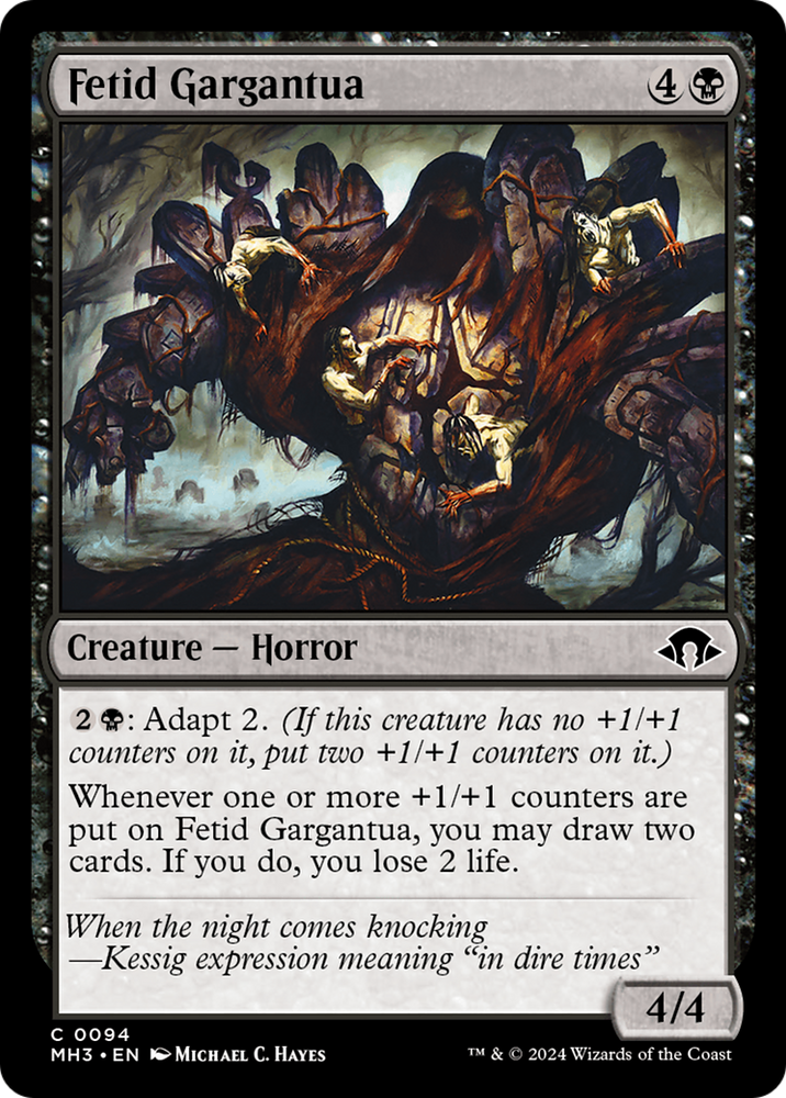 Fetid Gargantua [Modern Horizons 3] Magic: The Gathering