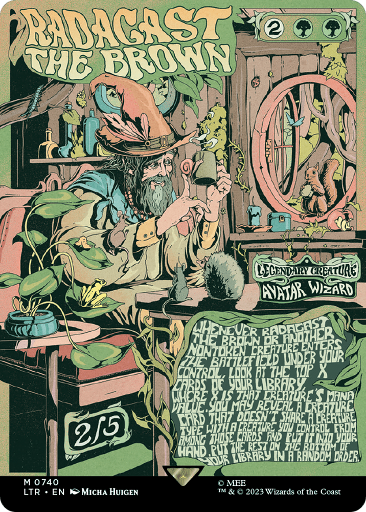 Radagast the Brown (Borderless Poster) [The Lord of the Rings: Tales of Middle-Earth] Magic: The Gathering