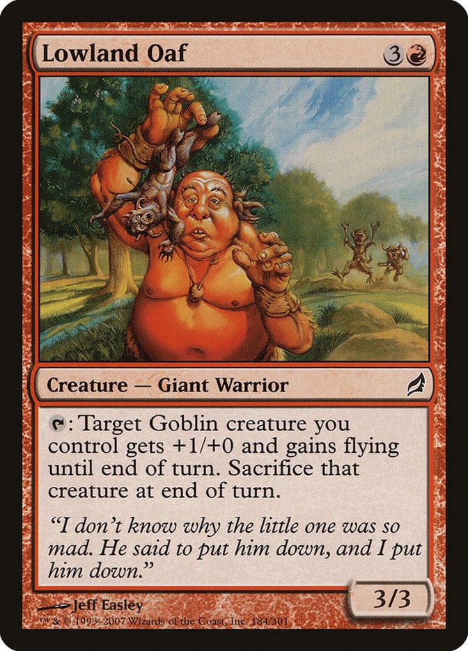 Lowland Oaf [Lorwyn] Magic: The Gathering