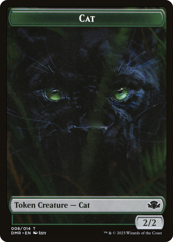 Cat Token (008) [Dominaria Remastered Tokens] Magic: The Gathering