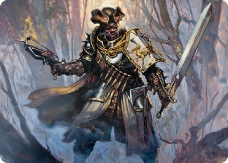 Brutal Cathar Art Card [Innistrad: Midnight Hunt Art Series] Magic: The Gathering