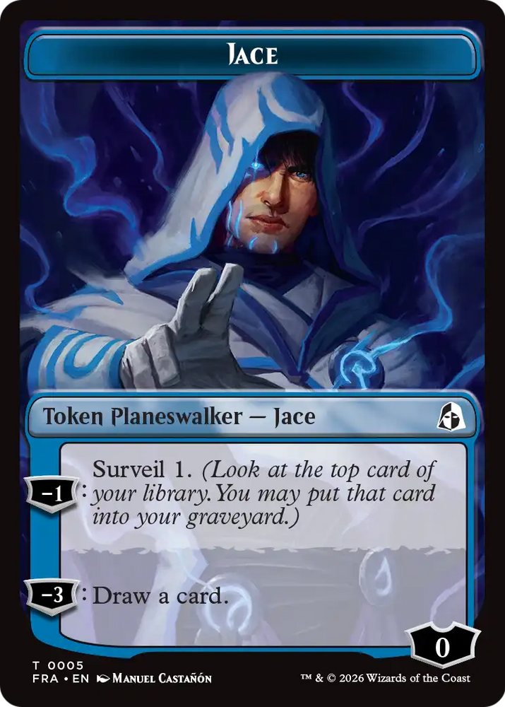 Illusion // Jace Double-Sided Token [Reality Fracture Tokens]