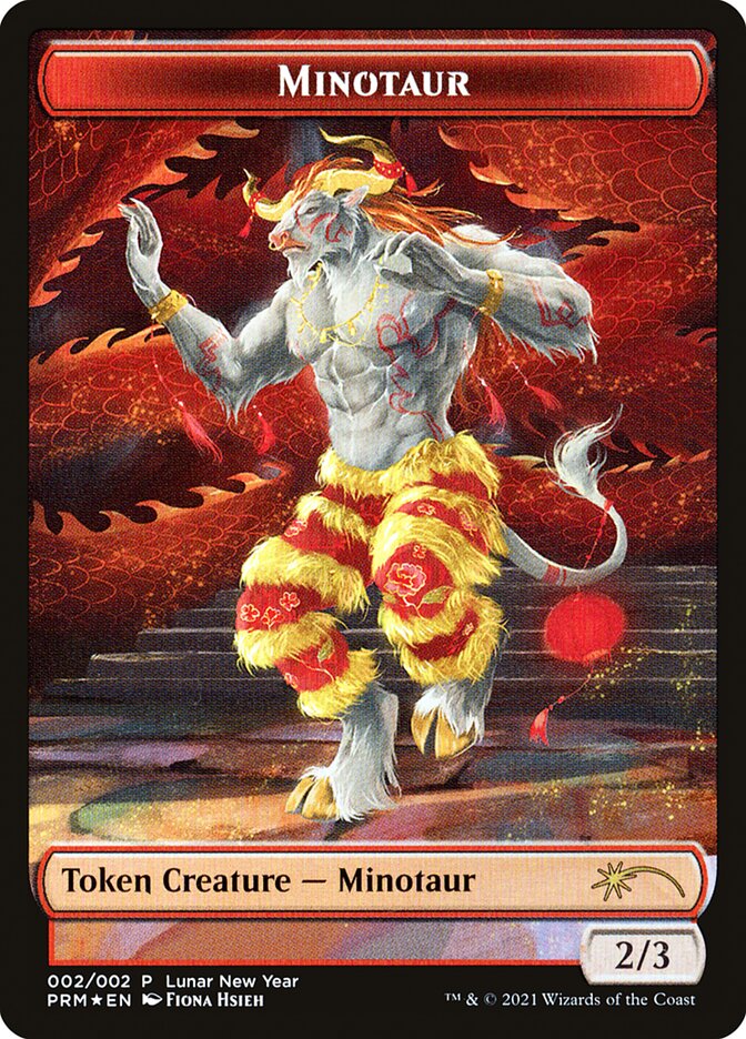 Minotaur Token [Year of the Ox 2021] Magic: The Gathering