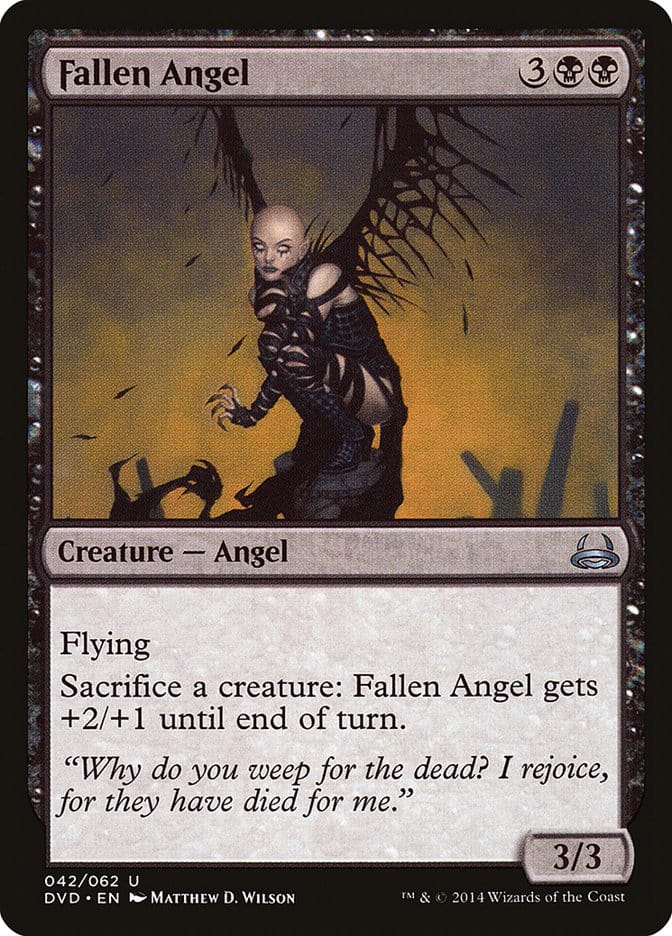 Fallen Angel (Divine vs. Demonic) [Duel Decks Anthology] Magic: The Gathering