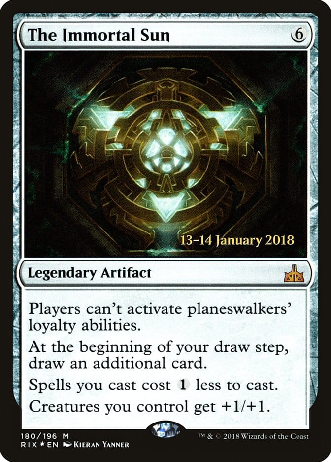 The Immortal Sun [Rivals of Ixalan Prerelease Promos] Magic: The Gathering