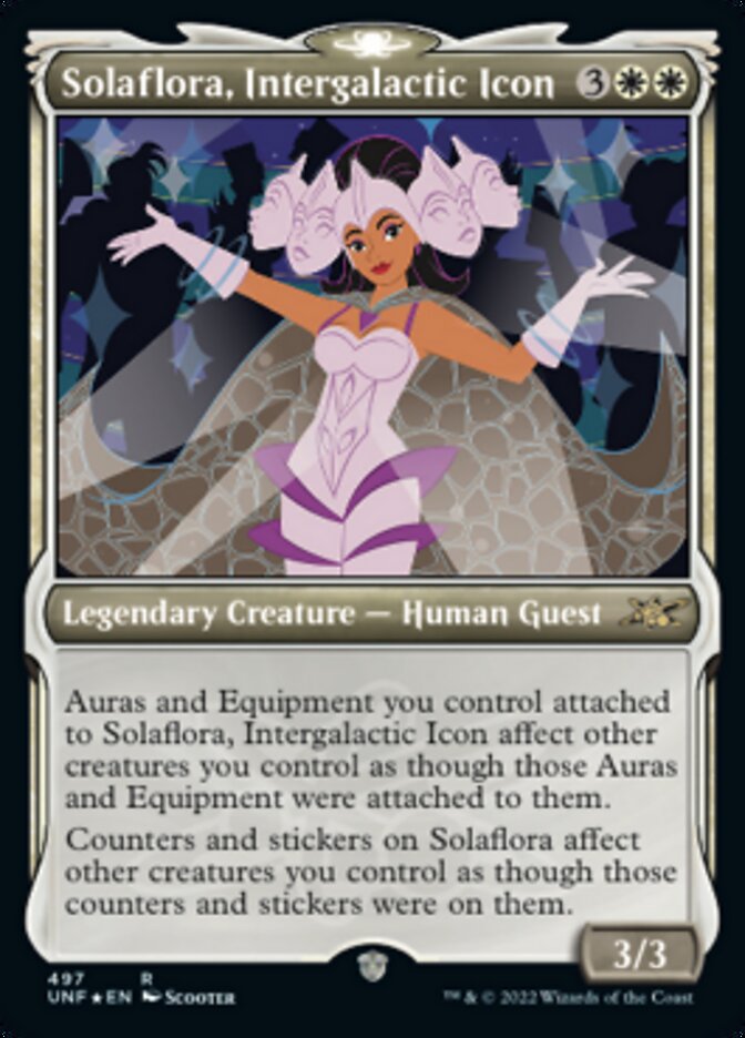 Solaflora, Intergalactic Icon (Showcase) (Galaxy Foil) [Unfinity] Magic: The Gathering