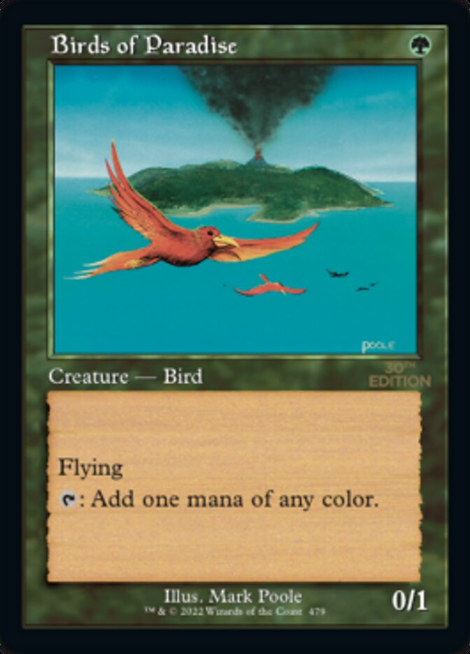Birds of Paradise (Retro) [30th Anniversary Edition] Magic: The Gathering