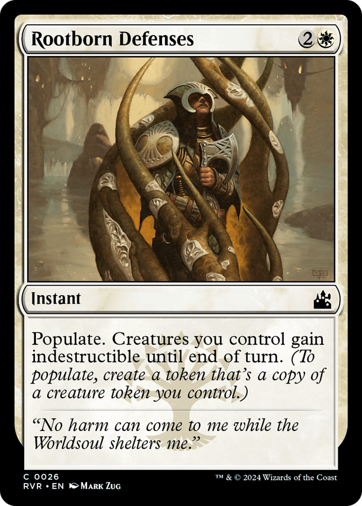 Rootborn Defenses [Ravnica Remastered] Magic: The Gathering