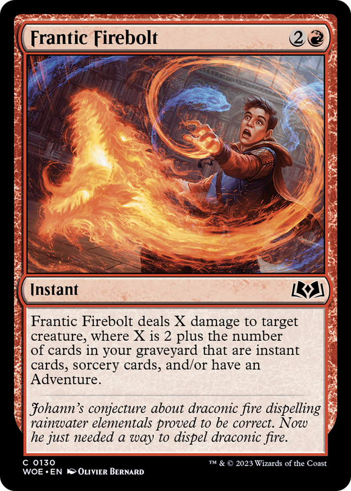 Frantic Firebolt [Wilds of Eldraine] Magic: The Gathering
