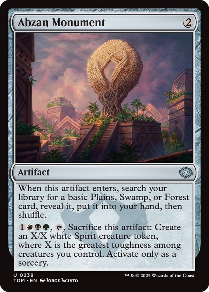 Abzan Monument [Tarkir: Dragonstorm] Magic: The Gathering