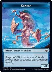 Kraken // Satyr Double-Sided Token [Theros Beyond Death Tokens] Magic: The Gathering