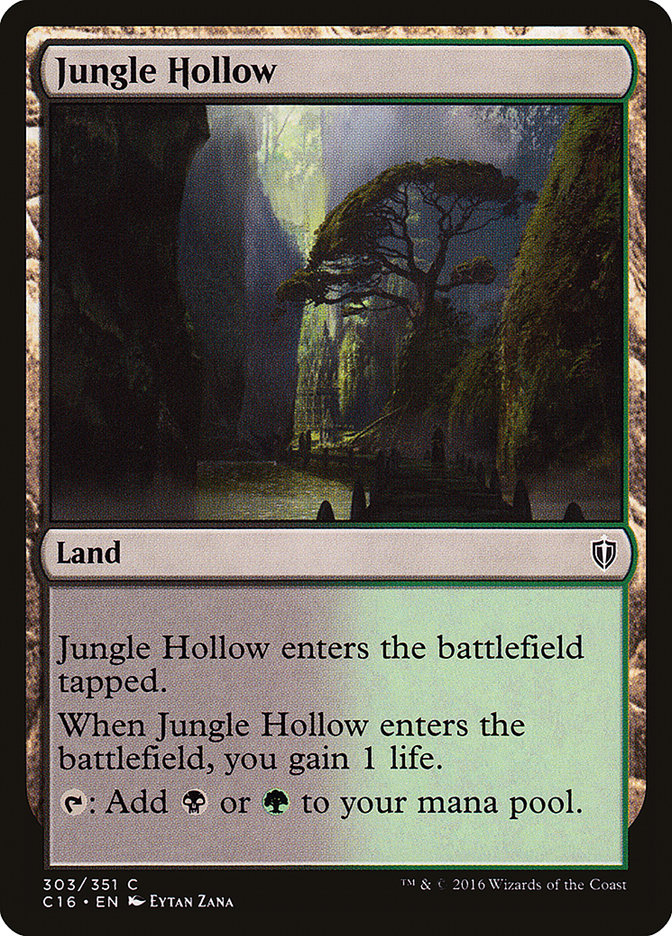 Jungle Hollow [Commander 2016] Magic: The Gathering