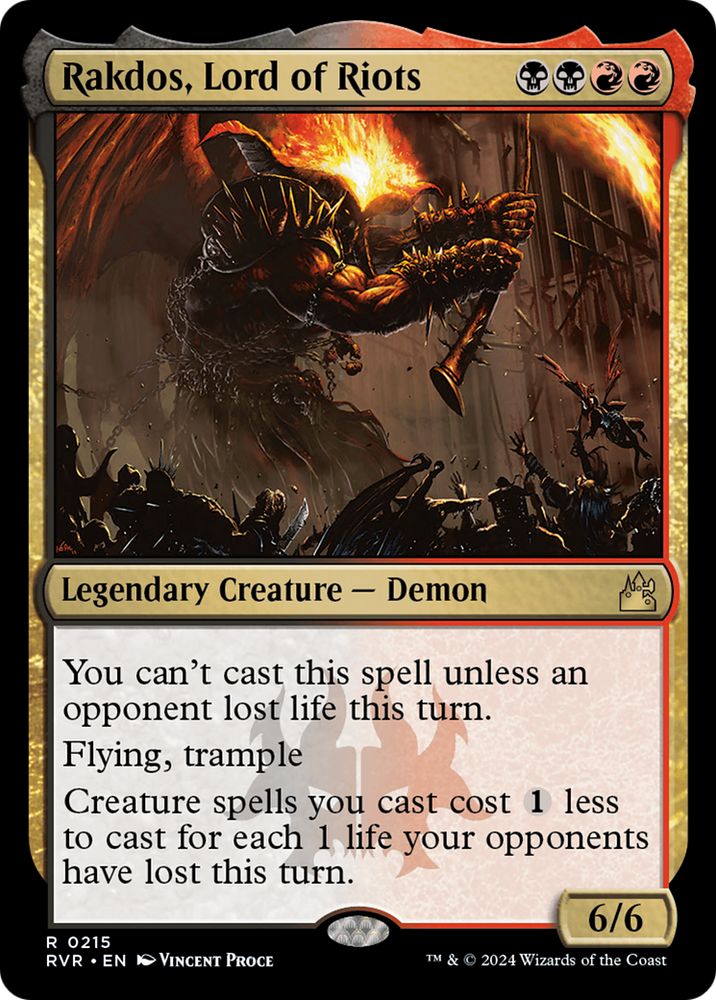 Rakdos, Lord of Riots [Ravnica Remastered] Magic: The Gathering