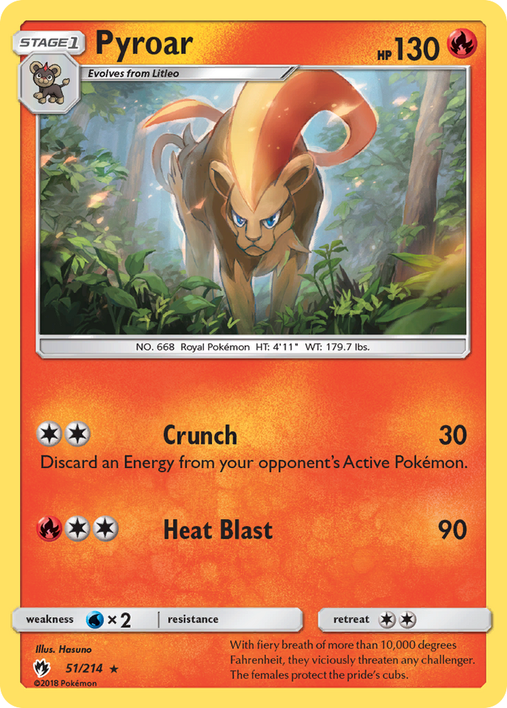 Pyroar (51/214) [Sun & Moon: Lost Thunder] Pokémon