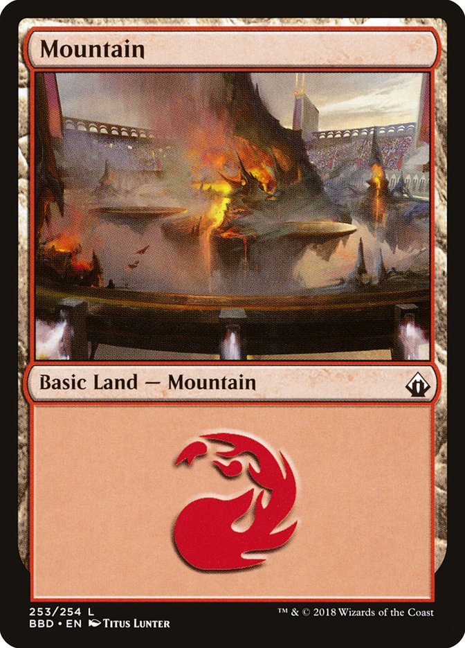 Mountain (253) [Battlebond] Magic: The Gathering