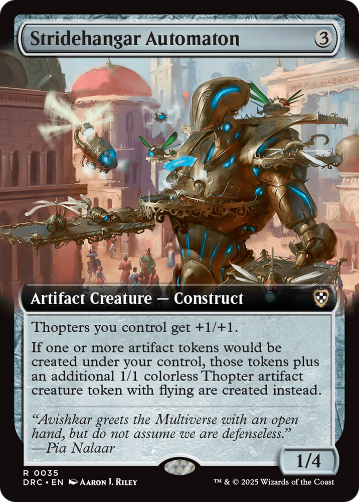 Stridehangar Automaton (Extended Art) [Aetherdrift Commander] Magic: The Gathering