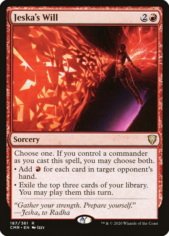 Jeska's Will [Commander Legends] Magic: The Gathering
