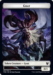Goat // Human Soldier Double-Sided Token [Theros Beyond Death Tokens] Magic: The Gathering