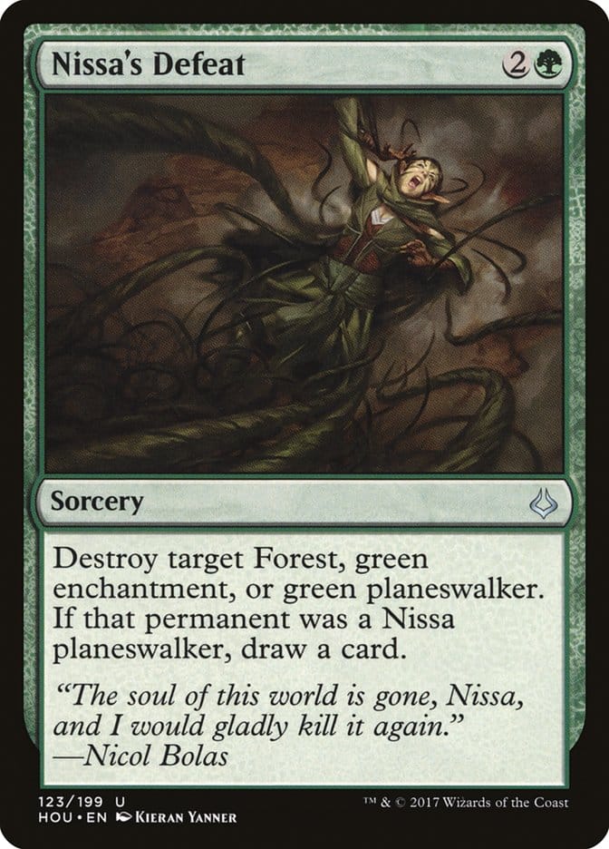 Nissa's Defeat [Hour of Devastation] Magic: The Gathering
