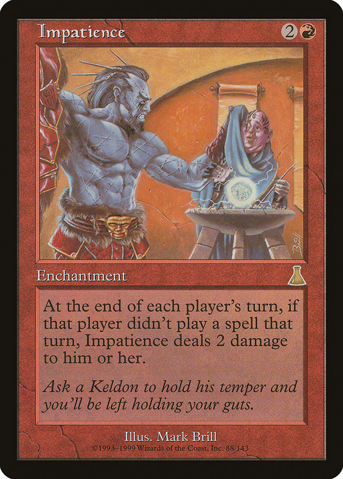 Impatience [Urza's Destiny] Magic: The Gathering