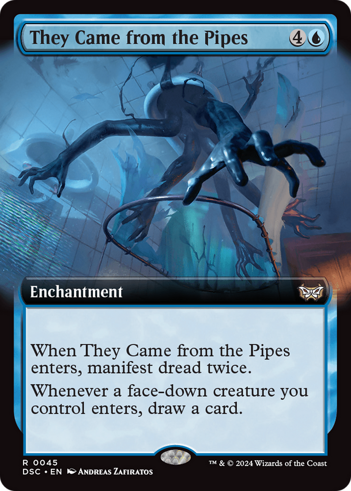 They Came from the Pipes (Extended Art) [Duskmourn: House of Horror Commander] Magic: The Gathering
