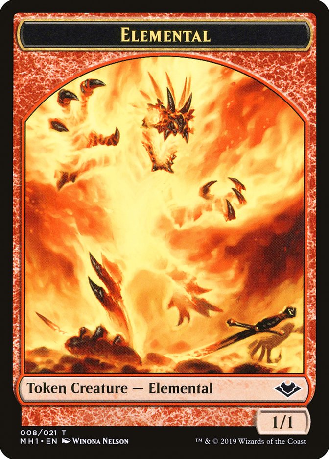 Elemental Token (008/021) [Modern Horizons Tokens] Magic: The Gathering