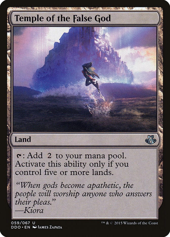 Temple of the False God [Duel Decks: Elspeth vs. Kiora] Magic: The Gathering