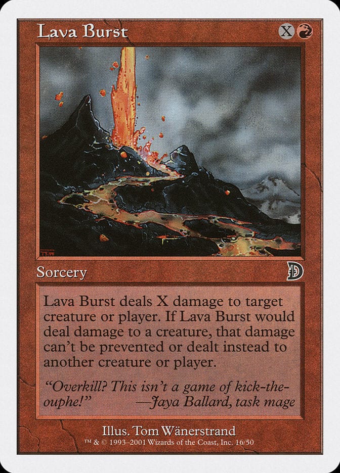 Lava Burst [Deckmasters] Magic: The Gathering