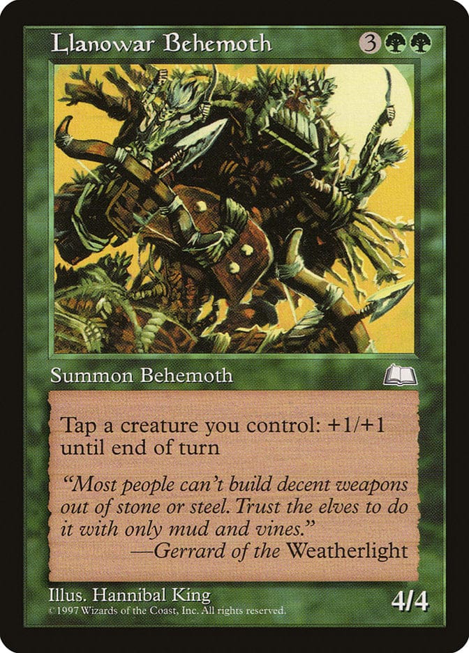 Llanowar Behemoth [Weatherlight] Magic: The Gathering