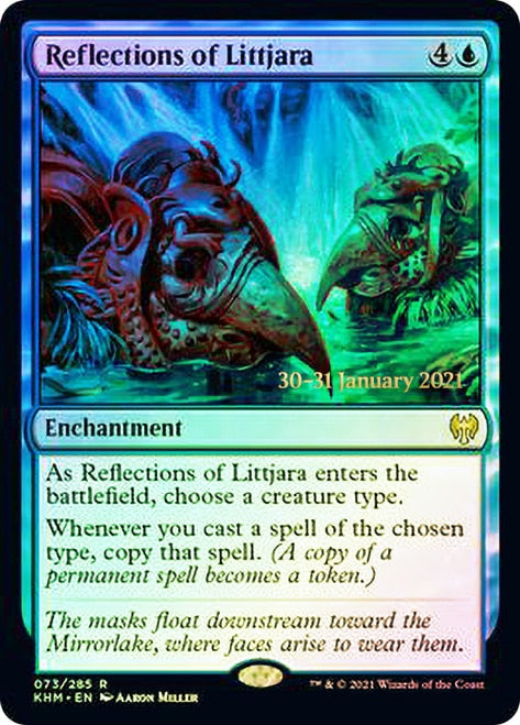 Reflections of Littjara [Kaldheim Prerelease Promos] Magic: The Gathering