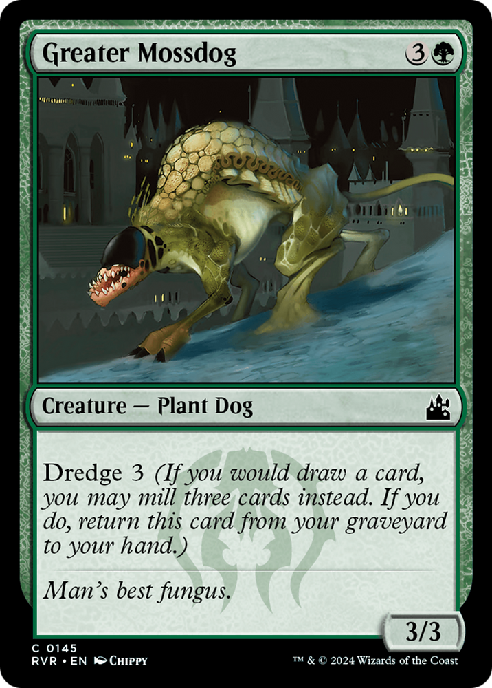 Greater Mossdog [Ravnica Remastered] Magic: The Gathering