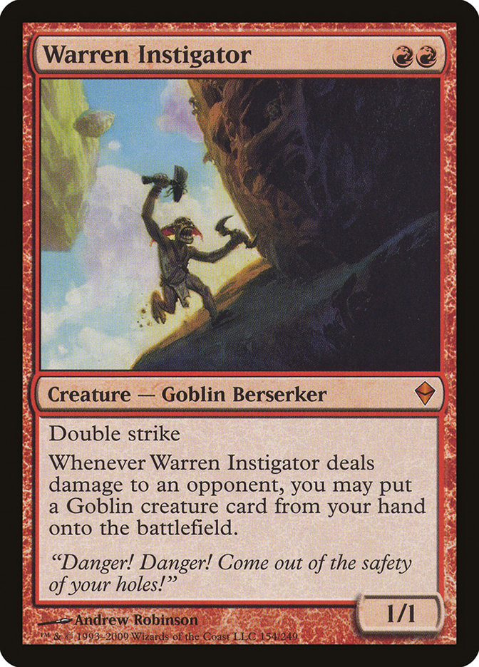Warren Instigator [Zendikar] Magic: The Gathering