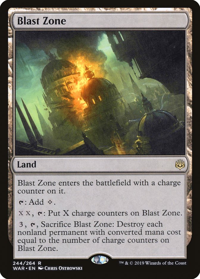 Blast Zone [War of the Spark] Magic: The Gathering