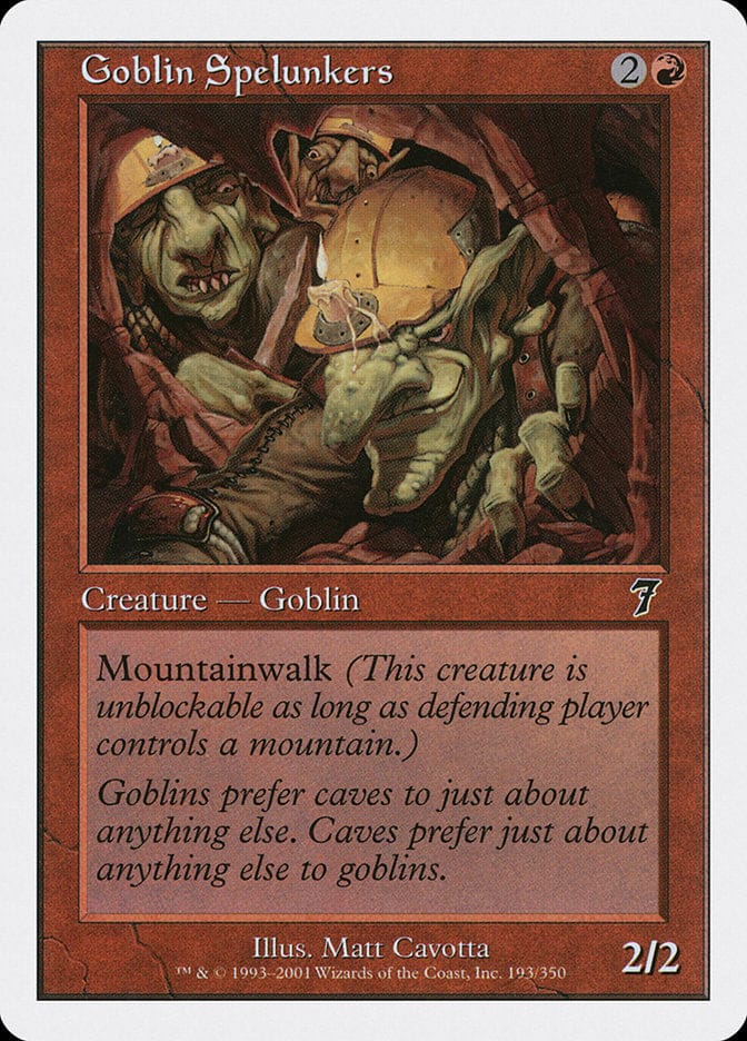 Goblin Spelunkers [Seventh Edition] Magic: The Gathering