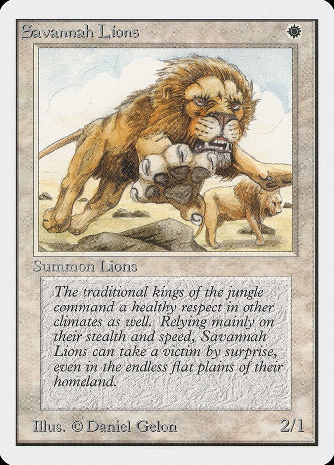 Savannah Lions [Unlimited Edition] Magic: The Gathering