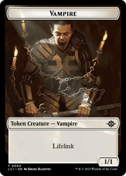 Bat // Vampire (0004) Double-Sided Token [The Lost Caverns of Ixalan Commander Tokens] Magic: The Gathering
