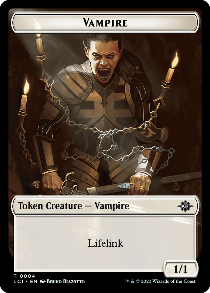 Emblem - Sorin, Lord of Innistrad // Vampire (0004) Double-Sided Token [The Lost Caverns of Ixalan Commander Tokens] Magic: The Gathering