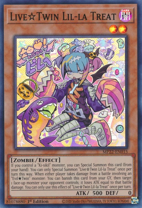 Live☆Twin Lil-la Treat [MP22-EN015] Super Rare - Yugioh Cards For Your TCG Needs!