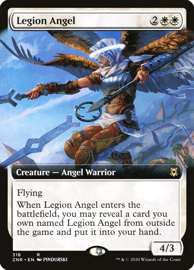 Legion Angel (Extended Art) [Zendikar Rising] Magic: The Gathering