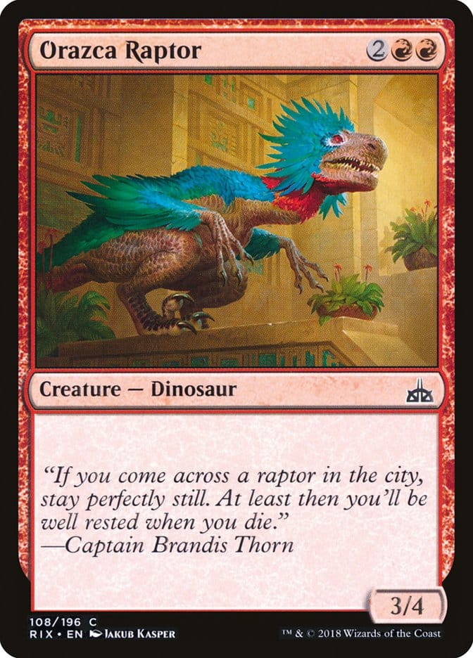 Orazca Raptor [Rivals of Ixalan] Magic: The Gathering