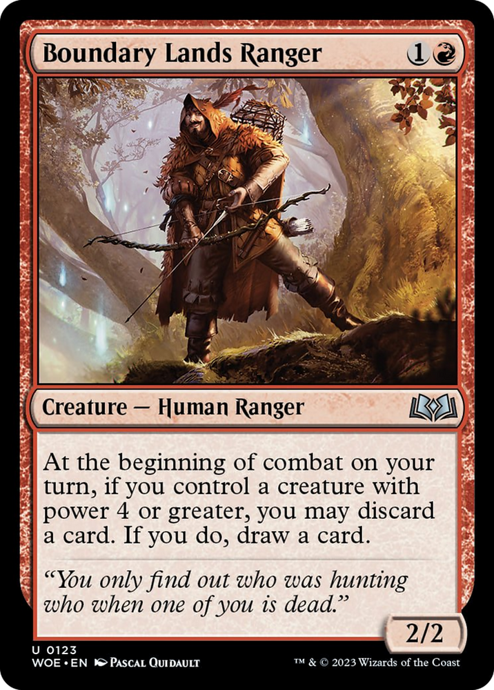 Boundary Lands Ranger [Wilds of Eldraine] Magic: The Gathering