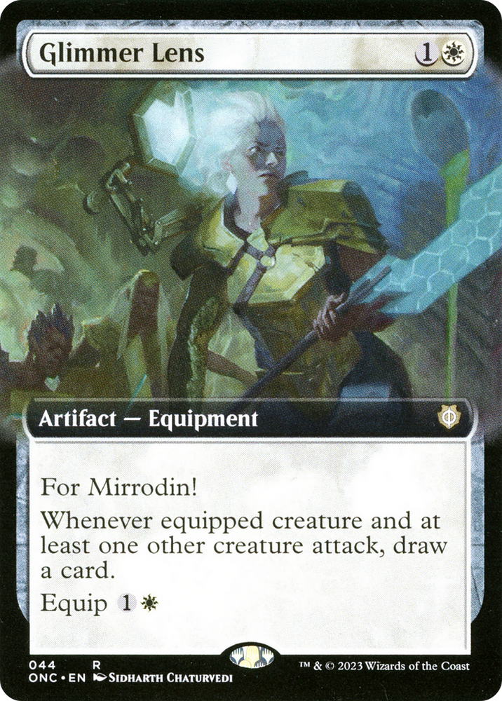 Glimmer Lens (Extended Art) [Phyrexia: All Will Be One Commander] Magic: The Gathering