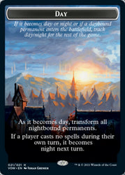 Day // Night Double-Sided Token [Innistrad: Crimson Vow Tokens] Magic: The Gathering