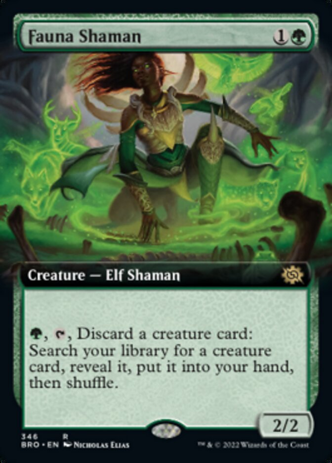 Fauna Shaman (Extended Art) [The Brothers' War] Magic: The Gathering