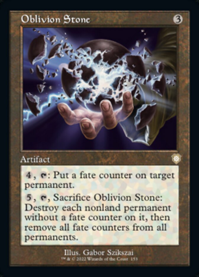 Oblivion Stone (Retro) [The Brothers' War Commander] Magic: The Gathering