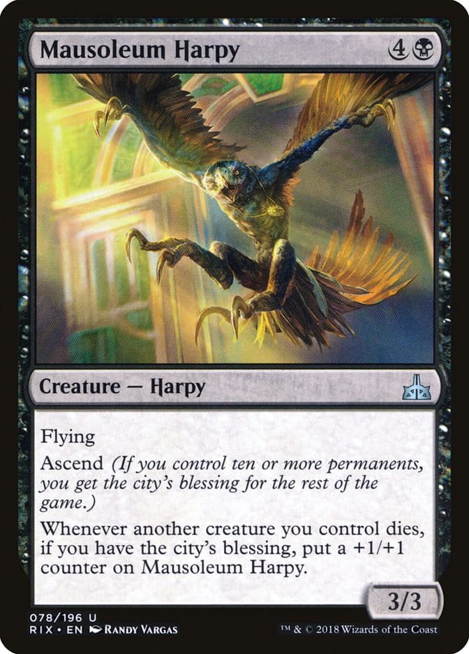 Mausoleum Harpy [Rivals of Ixalan] Magic: The Gathering