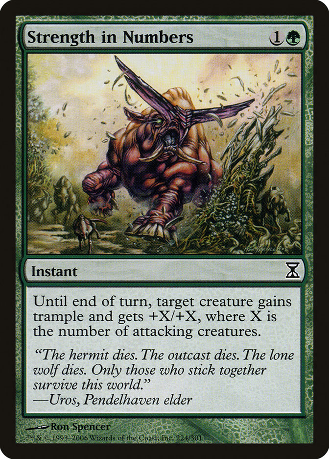 Strength in Numbers [Time Spiral] Magic: The Gathering